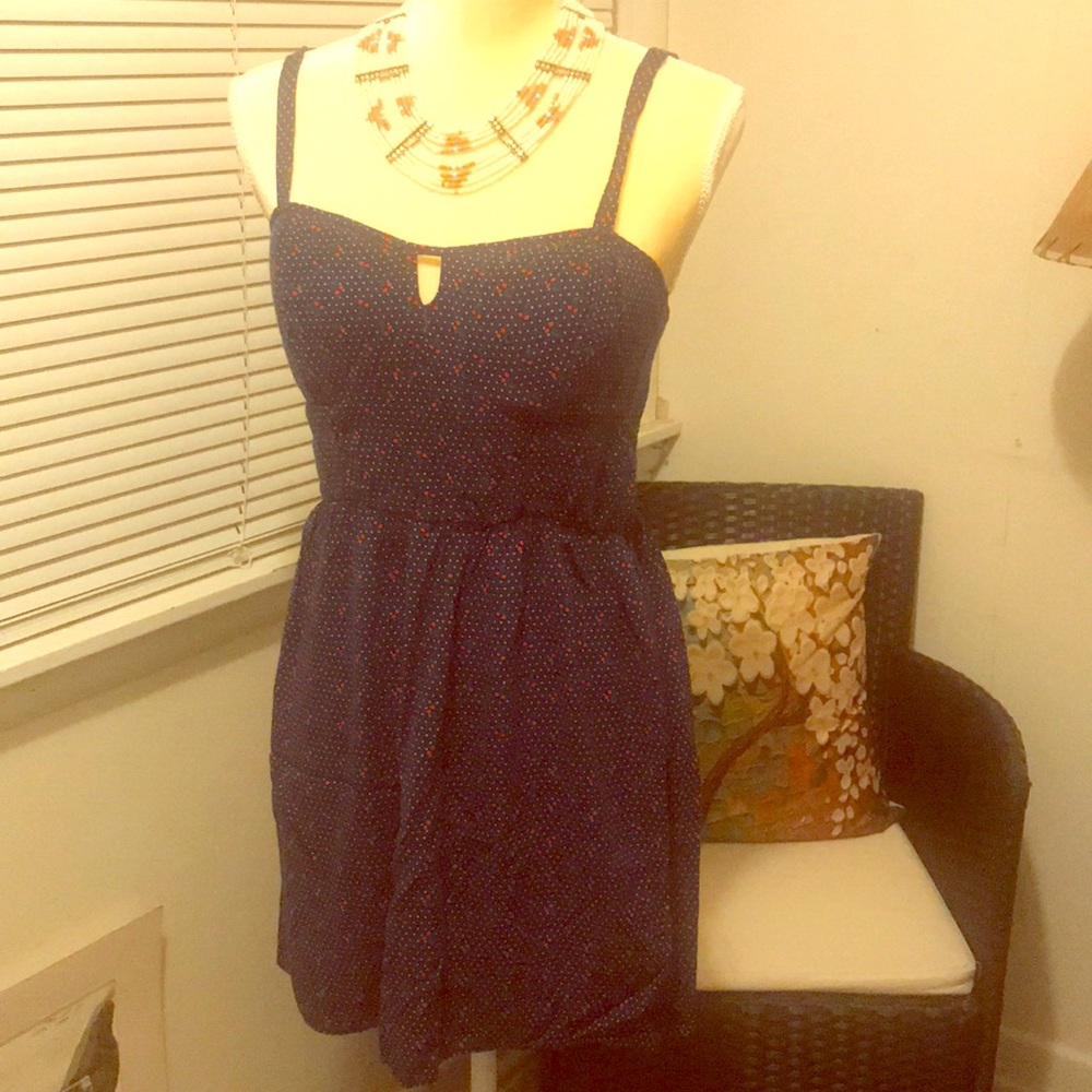 Blue Strappy Dress Size L